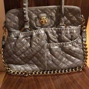 Marc Jacobs Quilted Silver Handbag